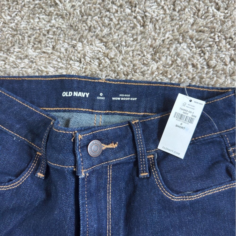 BUNDLE 5/$20 Old Navy Blue Straight Leg Jeans Classic Style - Picture 3 of 3